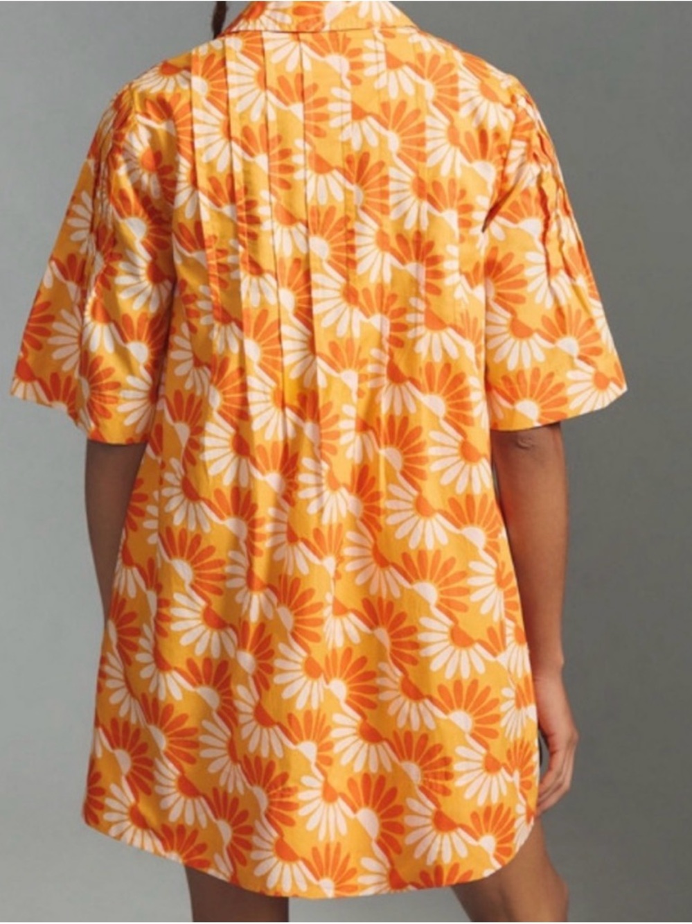 NWT! Anthropologie Floral Pattern Short Sleeve Mini Dress size XXS - Picture 3 of 11